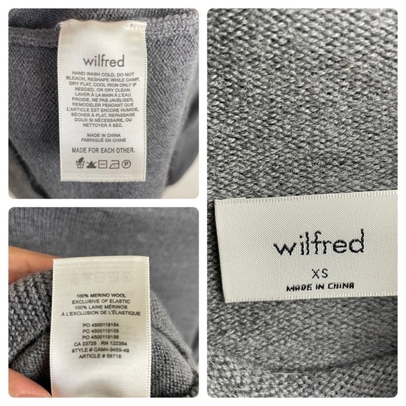 Bundle of Wilfred Cyprie Sweaters in Oxford Tan and Gray - Picture 15 of 15